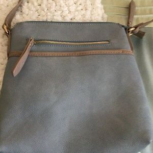 Crossbody bag in slate blue